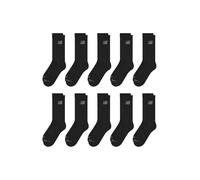 New Balance Ten Pack Cushioned Crew Socks Black 7