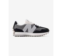 NEW BALANCE Unisex 327 Black & Grey Suede & Mesh Trainers Size: 3.5, C