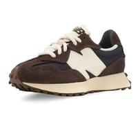 New Balance Unisex 327 in Brown/Black Suede/Mesh, size 8