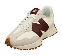 New Balance 327 Womens Fashion Trainers in White Burgundy - 3 UK