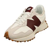 New Balance 327 Womens Fashion Trainers in White Burgundy - 8.5 UK