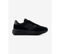 New Balance Unisex 370 Shoes, Black/Castlerock, 5.5/M