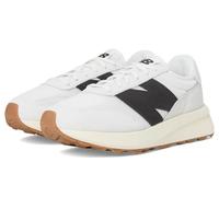 New Balance 370 Unisex Shoes, White/Black Cement, 5 UK