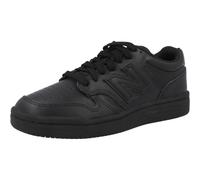 New Balance 480 Black Leather Kids Trainers Durable Rubber Sole Basketball Style