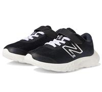 New Balance 520v8 Bungee Lace Sneaker, Black, 10.5 UK