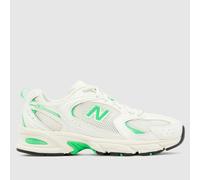 New Balance 530 Trainers in White & Green UK 3.5 (EU 36)