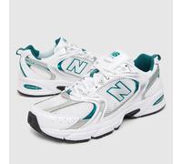 New Balance 530 Trainers in White & Green UK 5 (EU 38)