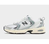 New Balance Unisex 530 Sneaker, Silver Metallic/Black Cement, 4.5 UK