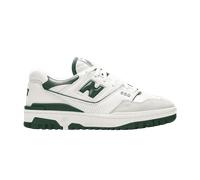 New Balance Unisex BB550 in White/Green Leather, size 7