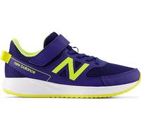 New Balance 570v3 Bungee Lace with Hook and Loop Top Strap Kids Performance Trainers, Blue, 4.5