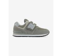 New Balance 574 Core Hook & Loop Shoes Neutral Grey Kids - 10UK