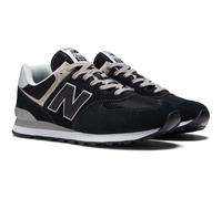 New Balance Men's 574 Core in Black/White Suede/Mesh, size 7 Wide