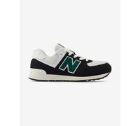New Balance 574 Junior Trainers Black Pure Green White - 36