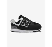 New Balance 574 NEW-B Hook & Loop Shoes Black Grey Baby - 26