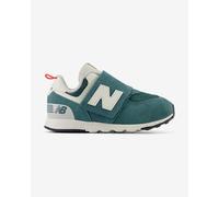 New Balance 574 NEW-B Hook & Loop Shoes Turquoise Green Baby - 18.5