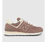 New Balance 574 Trainers in Beige & Brown UK 4 (EU 36½)