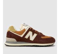 New Balance 574 Trainers in Brown Multi UK 7 (EU 40½)