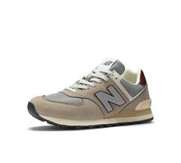 New Balance 574 V2 Unisex Sneaker, Arid Stone/Monarch Burgundy, 11 UK