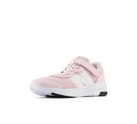 New Balance 578V1 Bungee Lace with Top Strap Sneaker, Rose Sugar/White, 2.5 UK Child