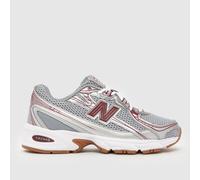 New Balance 740 Trainers in White & Burgundy UK 7 (EU 40½)