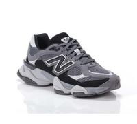New Balance 9060 Sport Sneakers U9060ERA Grey Black, Mesh and Suede Leather, Cushioned Sole, Chunky Design, Grey And Black, 3.5 UK