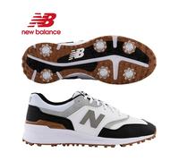 New Balance 997 White/Black Spiked Golf Shoes - UK13.5 Size: UK13.5