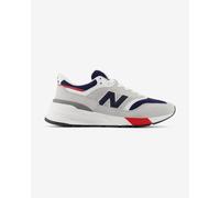 New Balance 997R Shoes Luminous Grey Light Blue Red - 40