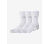 New Balance Active Crew Socks White Grey Junior (3 Pairs) - L