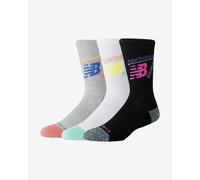 New Balance Active Graphic Crew Socks Black White Grey (3 Pairs) - XL