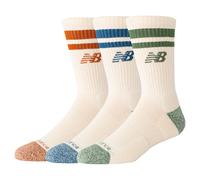 New Balance Active Lifestyle Striped Crew Socks Assorted