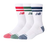 New Balance Active Lifestyle Striped Crew Socks Assorted