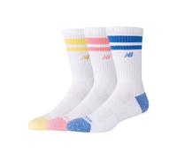 New Balance Sports socks ACTIVE LIFESTYLE STRIPED CREW SOCKS 3 PACK in White L