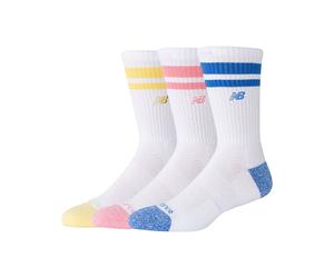 New Balance Active Lifestyle Striped Socks 3 Pairs White EU 43-46