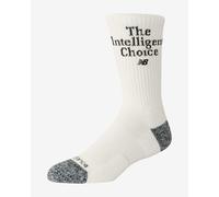 New Balance Active Premium Graphic Crew Socks White Grey (1 Pair) - S