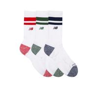 New Balance Active Premium Stripe Crew Socks 3-pack 43-46 L Multifarvet Women