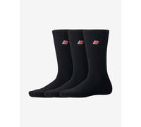 New Balance Athletics Cotton Socks Black Red (3 Pairs) - M