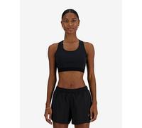 New Balance Sleek Medium Support Pocket Medium Impact Sports Bra Black L Women