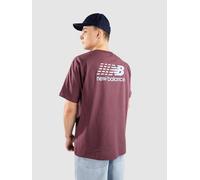 New Balance Athletics Multi Color Logo T-Shirt faded plum S