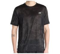 New Balance - Athletics Printed T-Shirt - Running shirt size M, grey/black