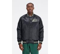 New Balance Athletics Varsity Satin Bomber Black size 2XL | Bomber Jackets Outlet | Men | Black 2XL
