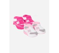New Balance Baby Girls Classics 2 Pack Bootie Socks Set in Pink - Pink - 0 - 6 Mths