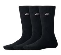 New Balance Black Patch Logo Crew 3 Pack - Black - LASU2963-BK PLOGO 3