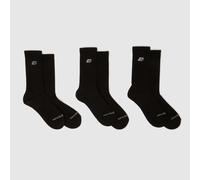 New Balance Black Patch Logo Crew Socks 3 Pack UK 4-6.5