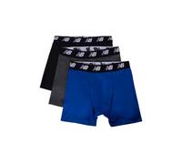 New Balance Men's Boxer Briefs 5" No Fly Cotton 3 Pieces, Black/Blue/Dark Heather, M, Black/Blue/Dark Heather, M