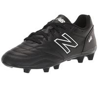 New Balance Boy's 442 V2 Academy FG Junior Soccer Shoe, Black/White, 6 Wide Big Kid