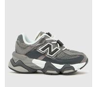 New Balance Boys 9060 Trainers in Black & White, Logo Detail, Size: 8 UK 8 (EU 25½)