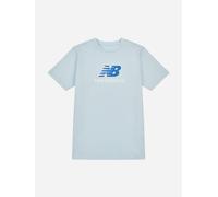 New Balance Boys Jersey Stacked Logo T-Shirt in Blue - Blue - 10 - 11 Yrs