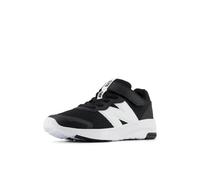 New Balance Boy's Unisex Kids 578v1 Bungee Lace with Top Strap Sneaker, Black/White, 7 UK Child