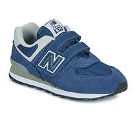 New Balance Kids' 574 Core Hook & Loop in Blue/White Leather, size 12.5