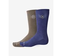 New Balance Circular Logo Crew Socks navy blue khaki (2 pairs) - S